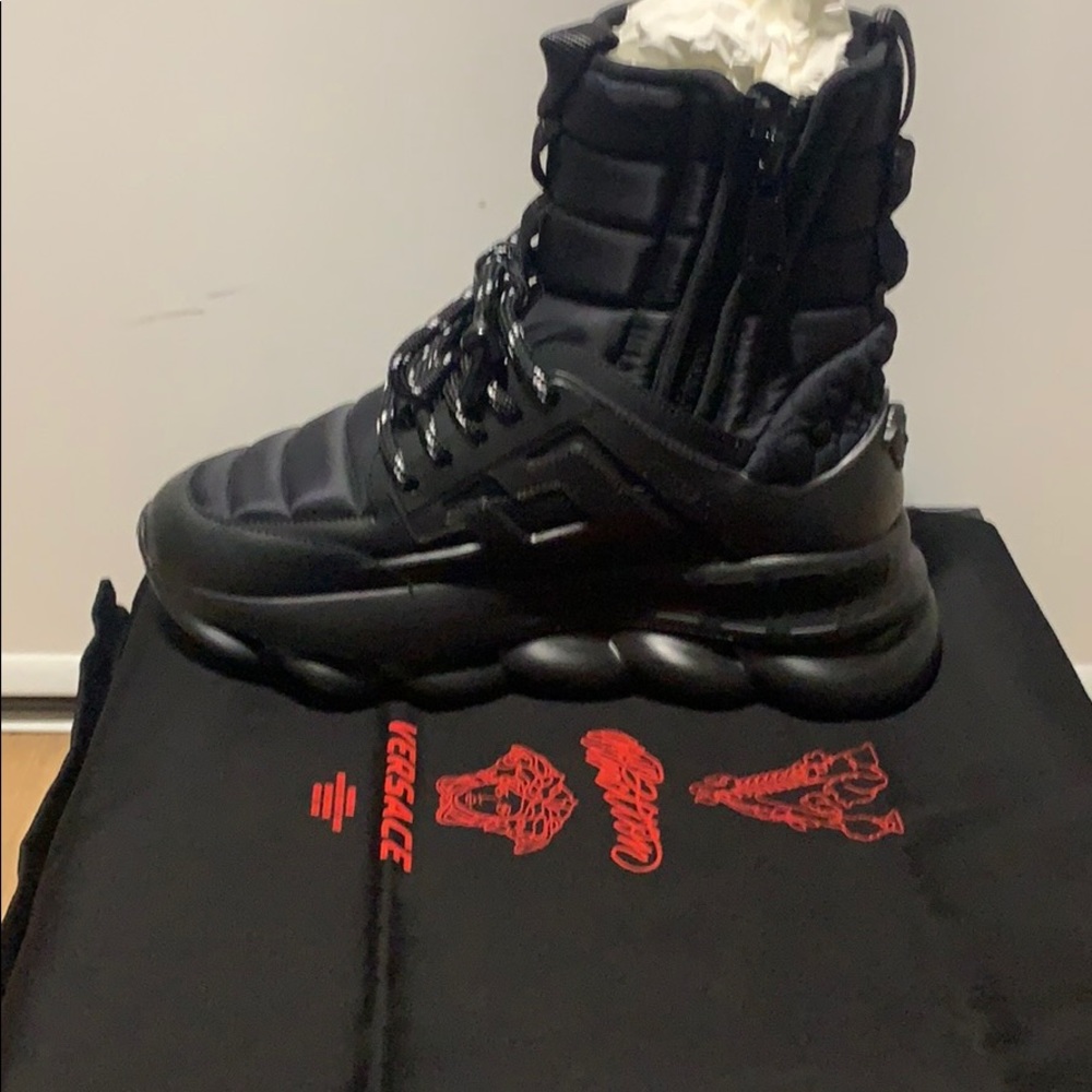 VERSACE chain reaction high top